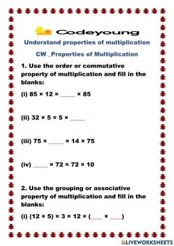 Properties of Multiplication