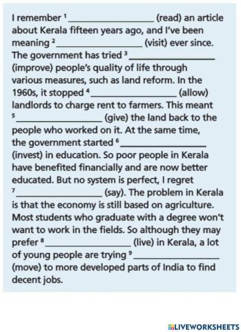 PC 02 - Verbs With Both Gerunds & Infinitives