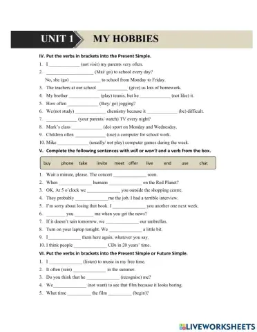 G7 U1 MLH Tense - prep