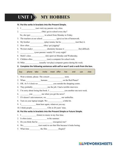 G7 U1 MLH Tense - prep