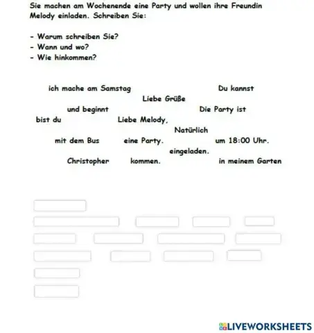 A1 Schreiben Teil 2 Puzzle 10