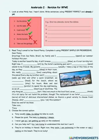 Revision for MYWE - Acelerado 2