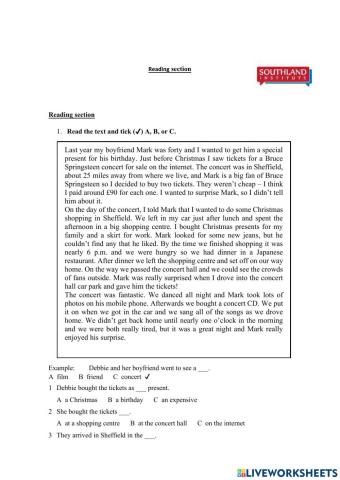 Adults 2 - Mid term - Reading - 2022