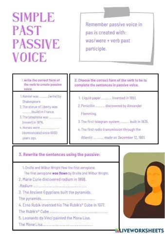 Passive voice past simple