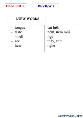 English 3-  review 1