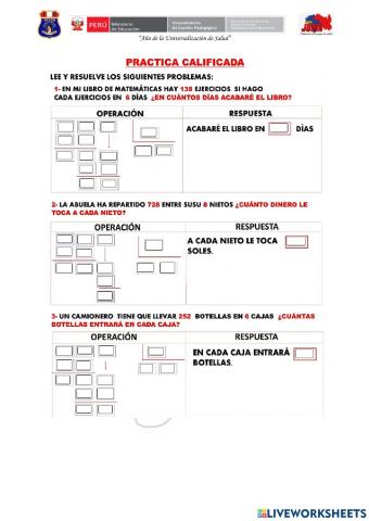 Problemas con división