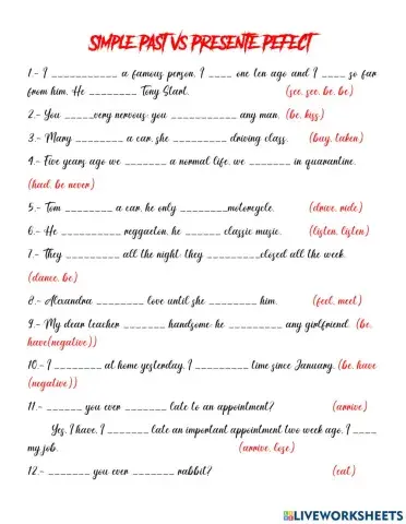 Present Perfect vs Simple Past