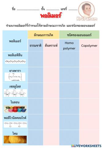 พอลิเมอร์ ชุด 1