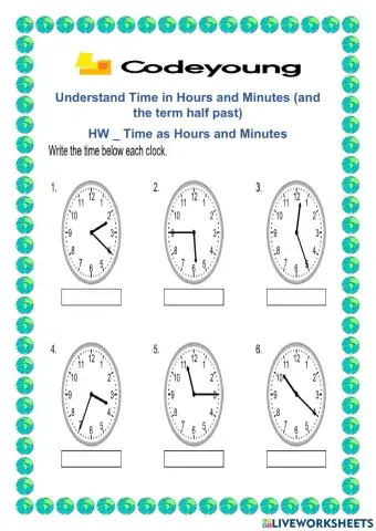 Time as Hours and Minutes