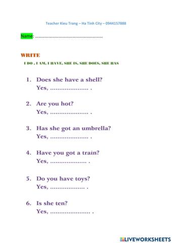 Is am are do does have has