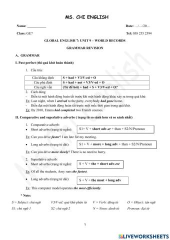 04.08.2022 - GE7 - U9 - Grammar revision
