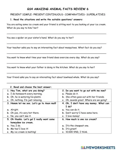 Gs4 amazing animal facts 6 review