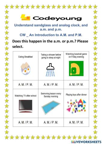 An Introduction to A.M. and P.M.