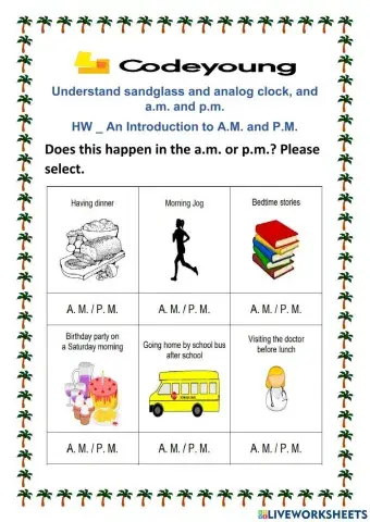 An Introduction to A.M. and P.M.