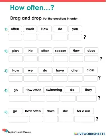 Wh questions with how often