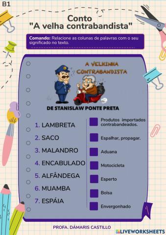 Conto -A velha contrabandista- Stanislaw Ponte Preta