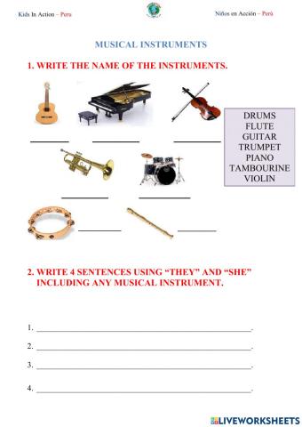 Worksheet starters a1.2.5 lesson 1