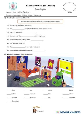 EVALUACIÓN QUINTO SECUNDARIA