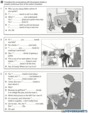 EF Pre-Inter 1C grammar Present Simple or Present Continuous