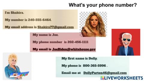 What's your phone number?