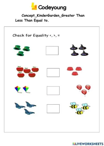 Greaterthan, less than equal to