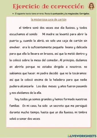 Ejercicio de corrección.