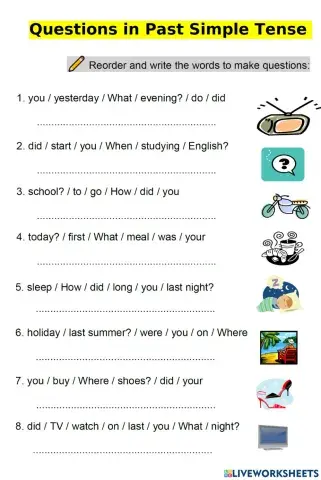 Simple past questions