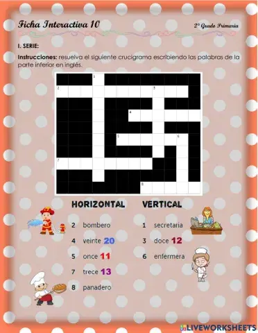 Numbers and professions - 2.5.2°