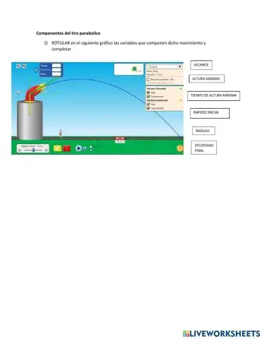 Componentes del tiro parabólico