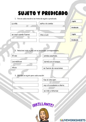 Sujeto y predicado