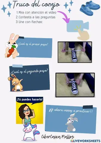 Aprender a atarse los cordones de los zapatos