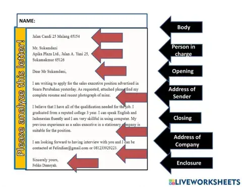 Job Application Letter