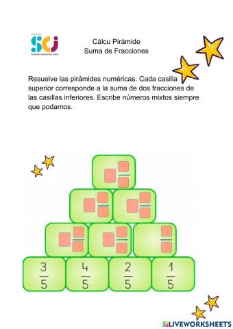 Calcu piramide números mixtos