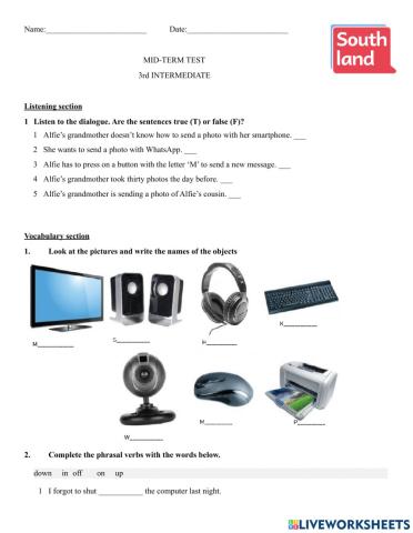 3rd Intermediate Teens Final Exam