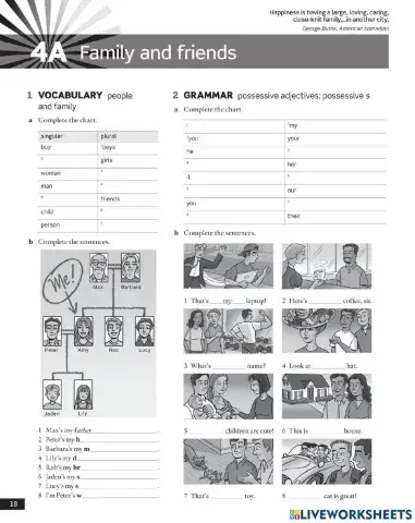 Starter - 4A - Family and friends