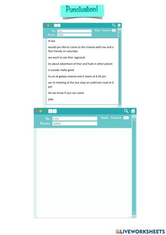 Punctuation Practice