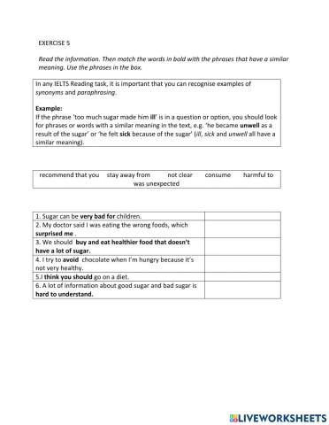 IE1, Unit 1, Reading, Exercise 5
