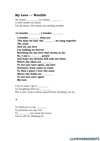 My Love (Easier Version)