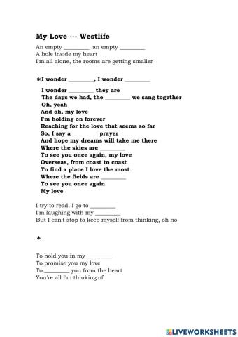 My Love (Easier Version)