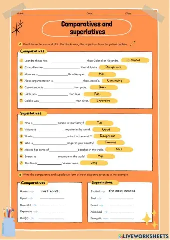 Comparatives and Superlatives