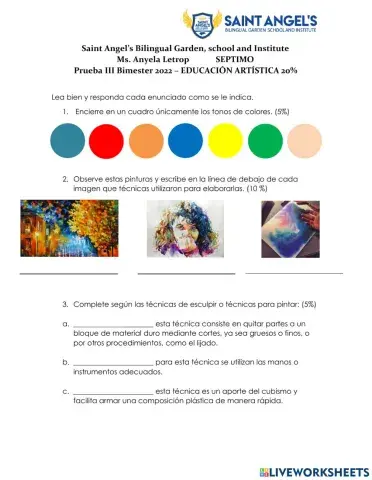 Prueba de Artística