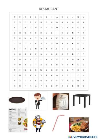 Restaurant vocabulary