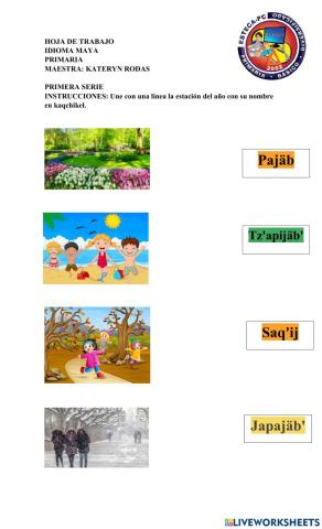 Estaciones del Año y prendas