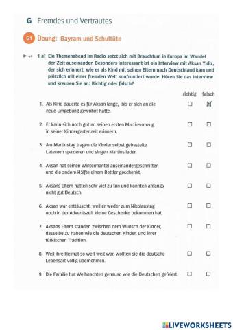 B1 Lek11 Hören und Sprechen G1