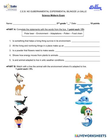 Science Midtern Exam