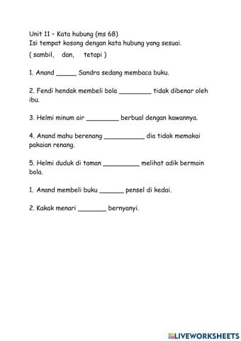 Tahun 2 Unit 11 Ms 68
