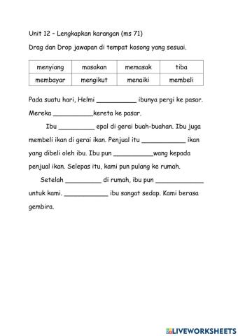 Tahun 2 Unit 12 Ms 71