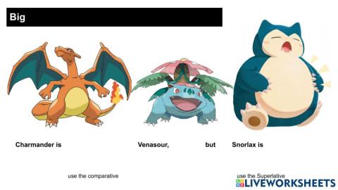 Pokemon Comparatives and Superlatives