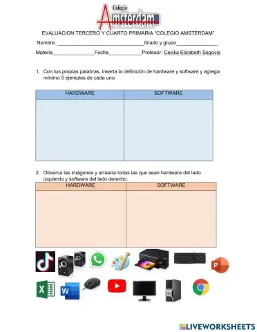 Examen tercero y cuarto