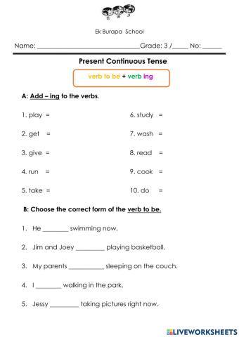 Present Continuous G3